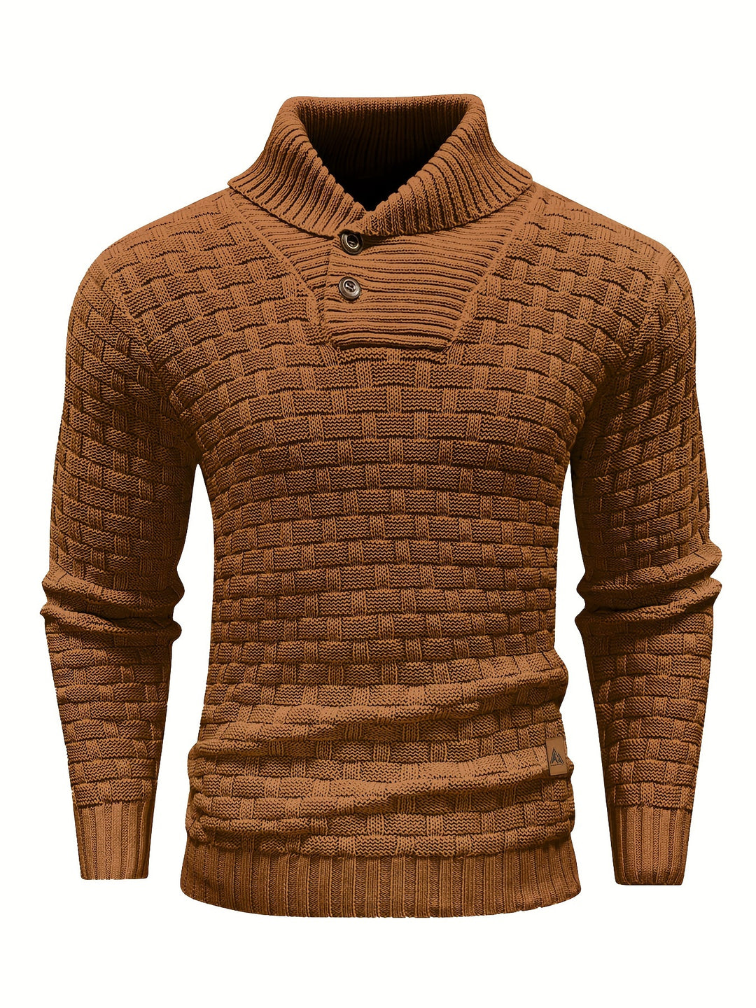 Siegfried | Strukturierter Strick-Pullover mit Schalkragen
