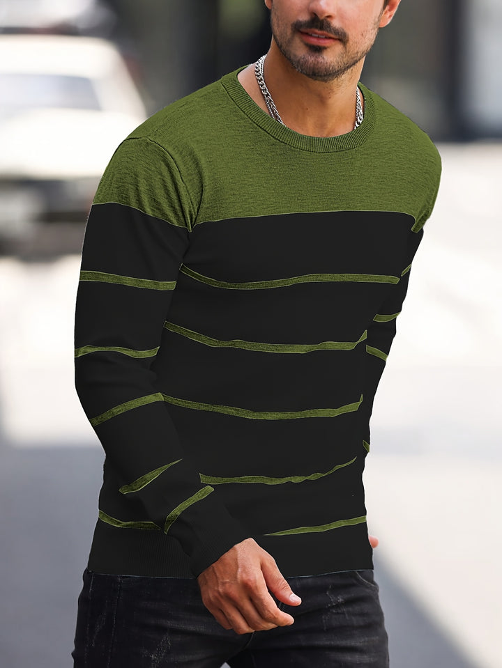 Sigmar | Zeitloser Streifen-Pullover