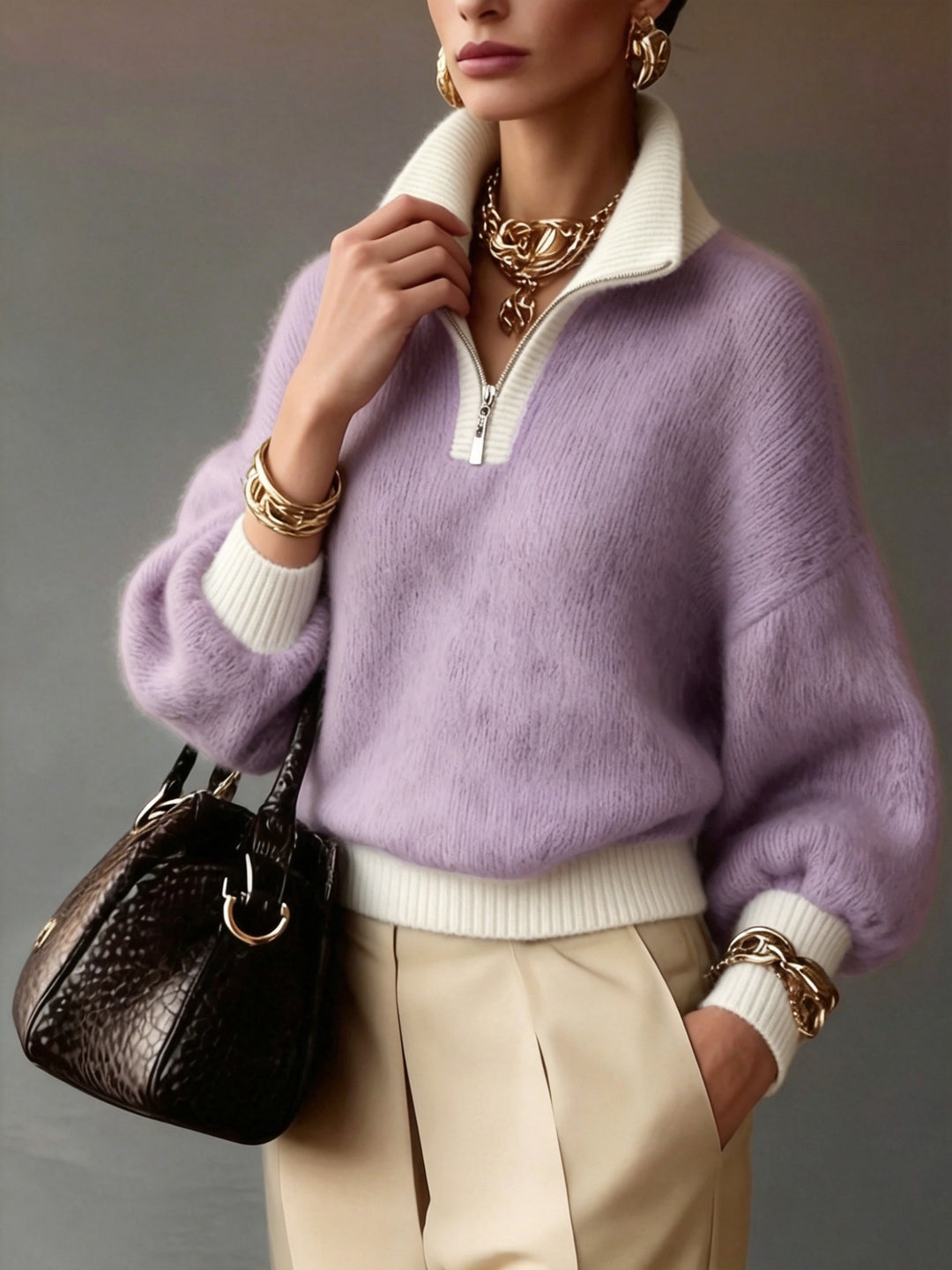 Freya | Kuscheliger Troyer-Pullover