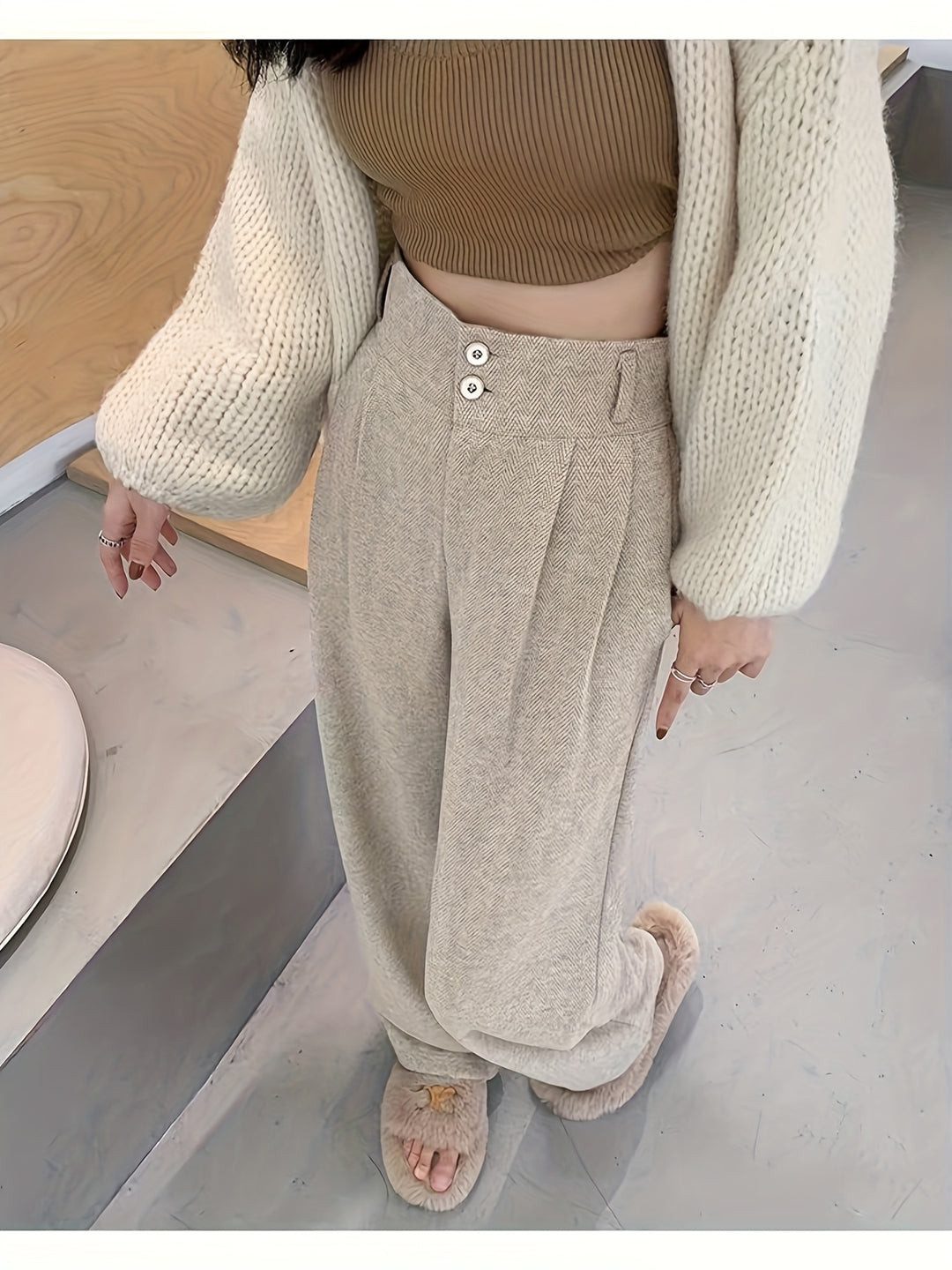 Gudrun | Elegante Weite Marlenehose