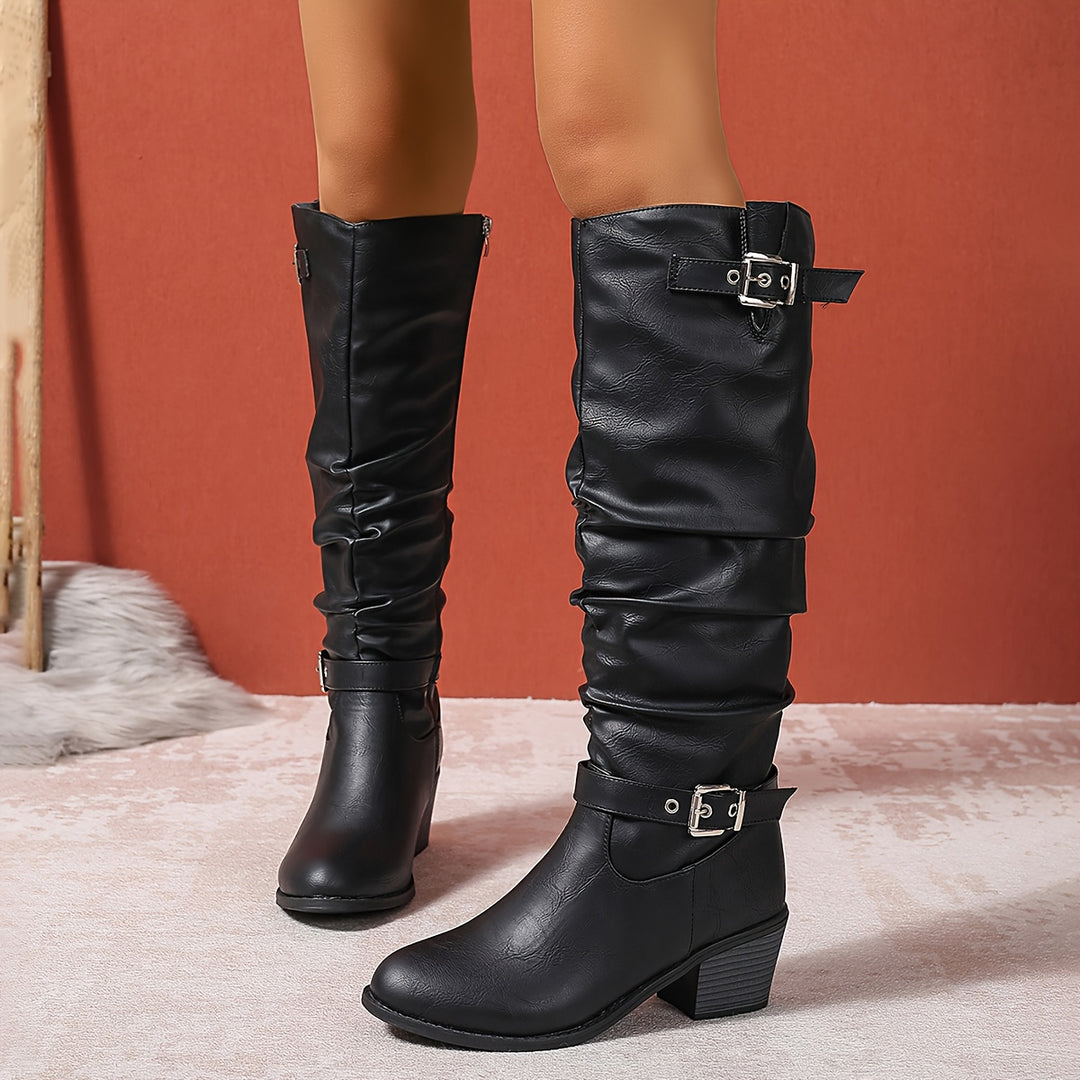 Malwine | Elegante Langschaftstiefel