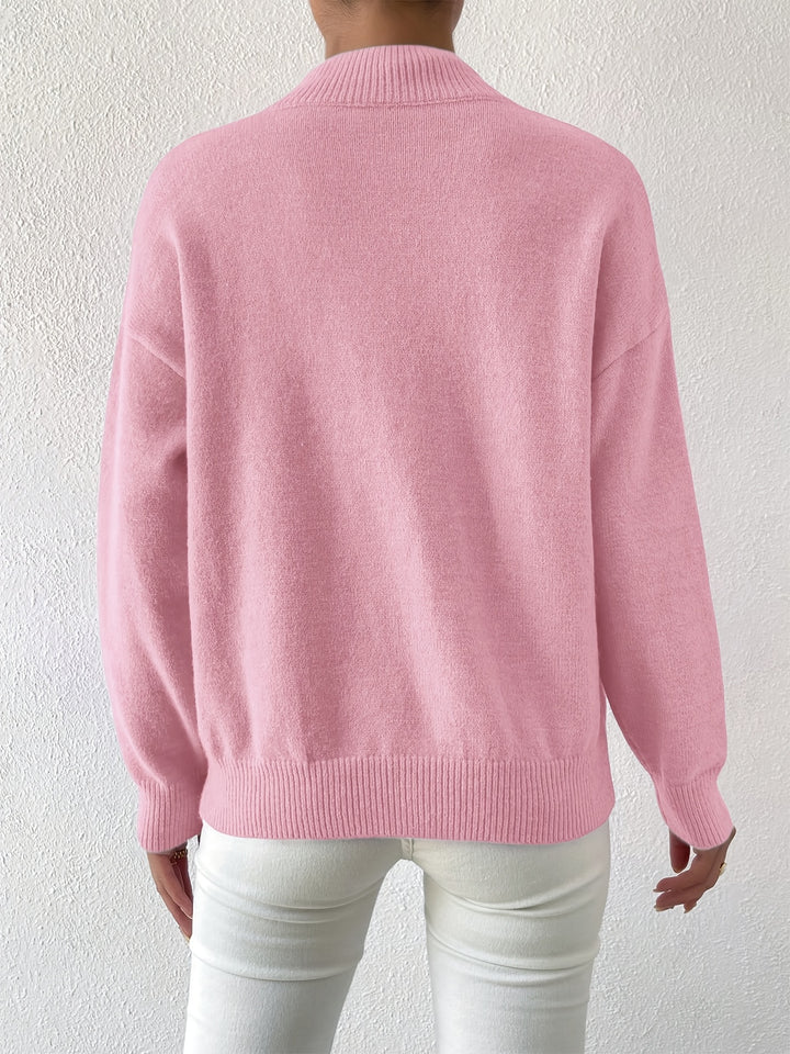 Thekla | Eleganter Stehkragen-Pullover
