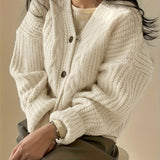 Bernadette | Kuschelige Grobstrick-Strickjacke