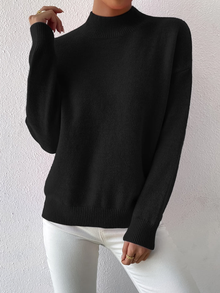 Thekla | Eleganter Stehkragen-Pullover