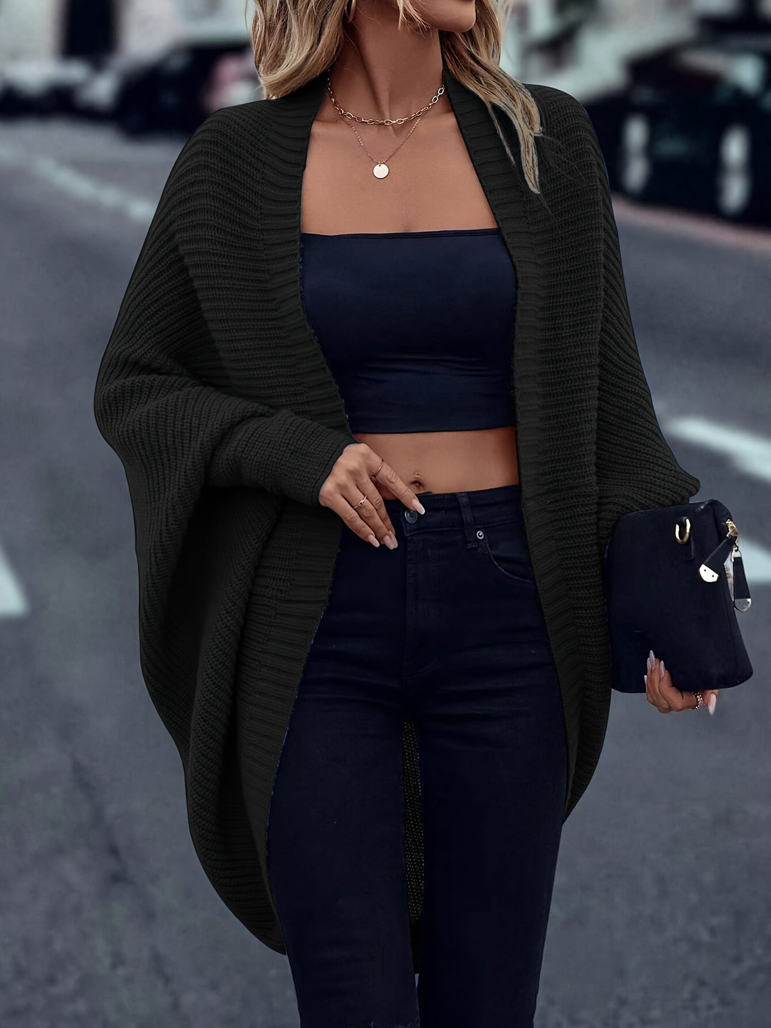 Hedwig | Eleganter Weihnachts-Longcardigan