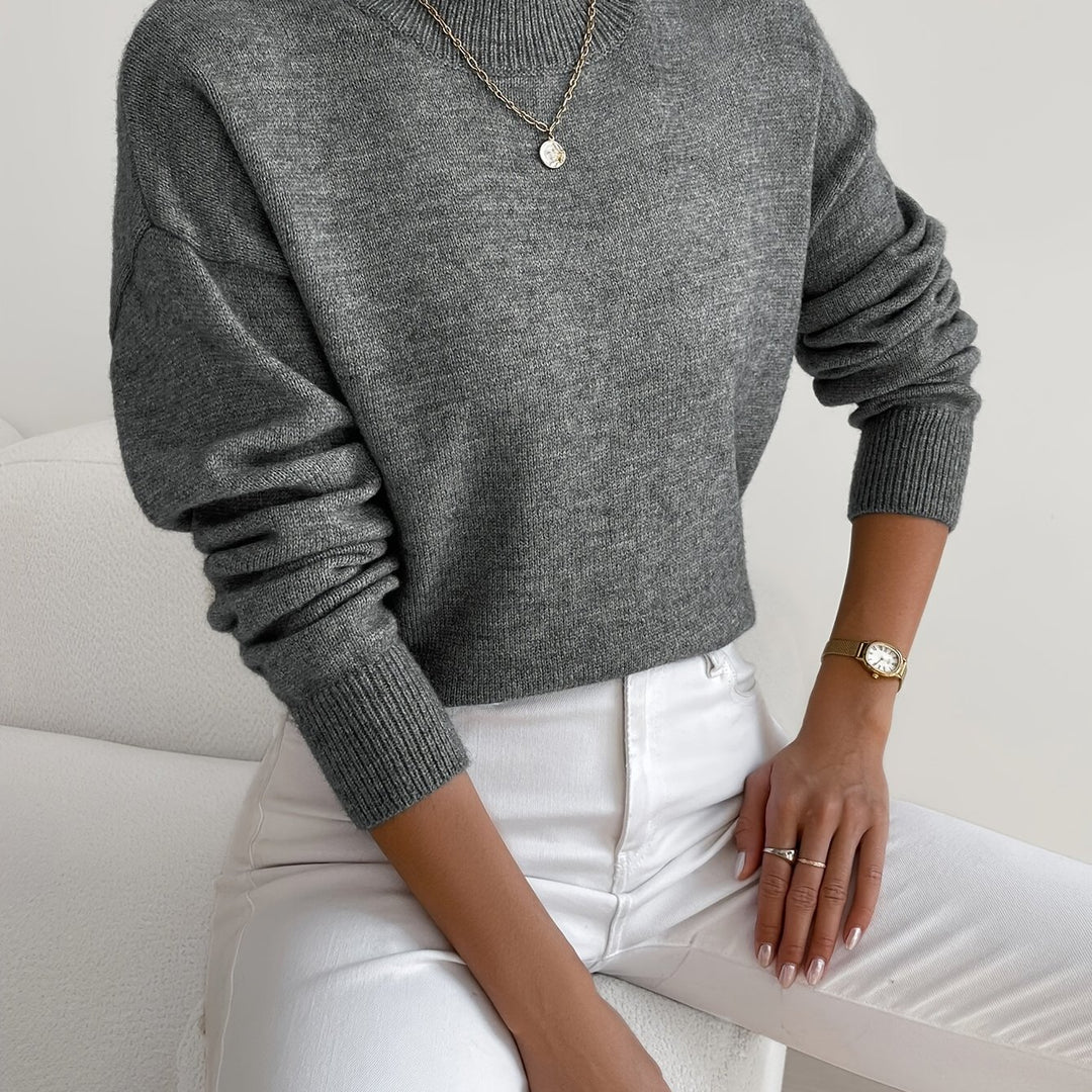 Thekla | Eleganter Stehkragen-Pullover