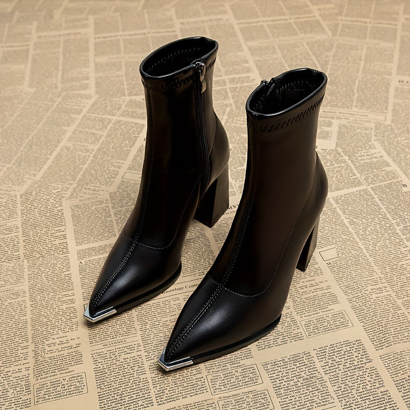 Kristin | Elegante Stiefeletten mit Blockabsatz