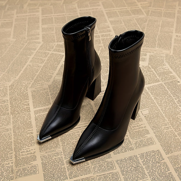 Kristin | Elegante Stiefeletten mit Blockabsatz