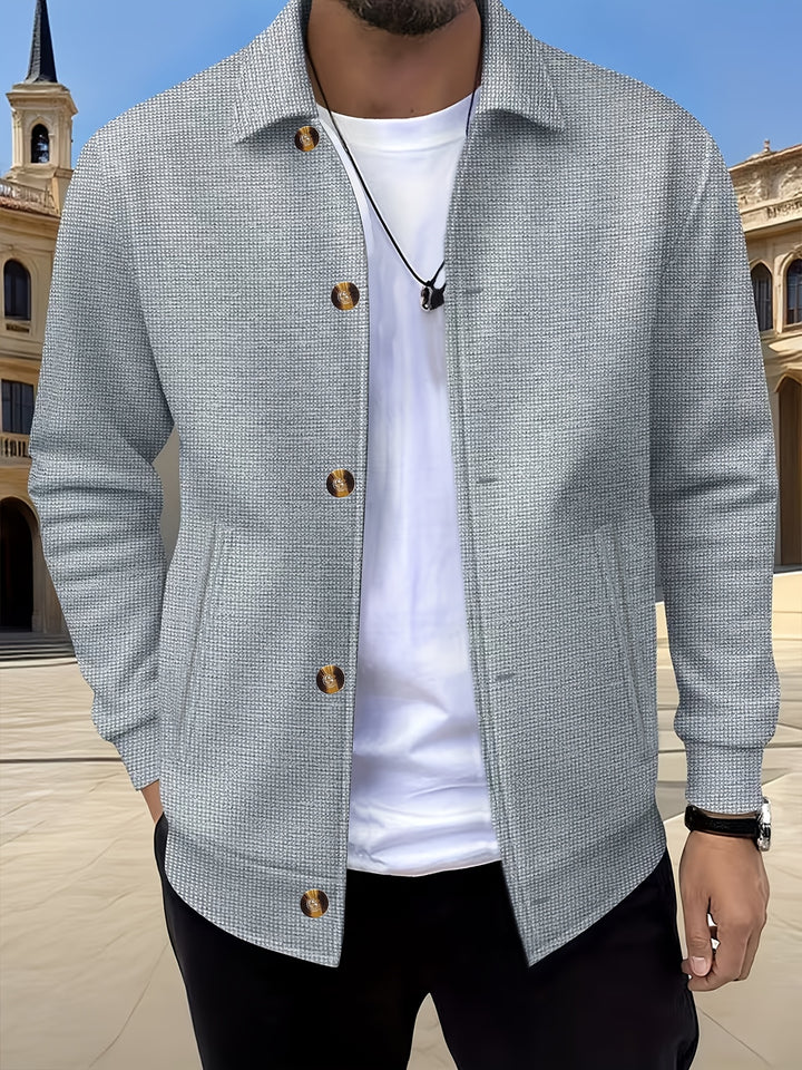 Harald | Strukturierte Hemdjacke mit Knopfleiste