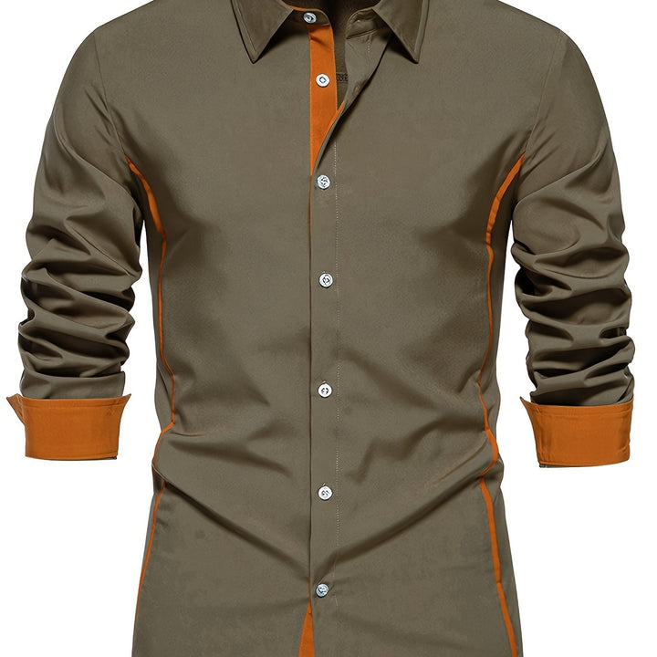 Karl | Elegantes Langarmhemd mit Kontrastdetails