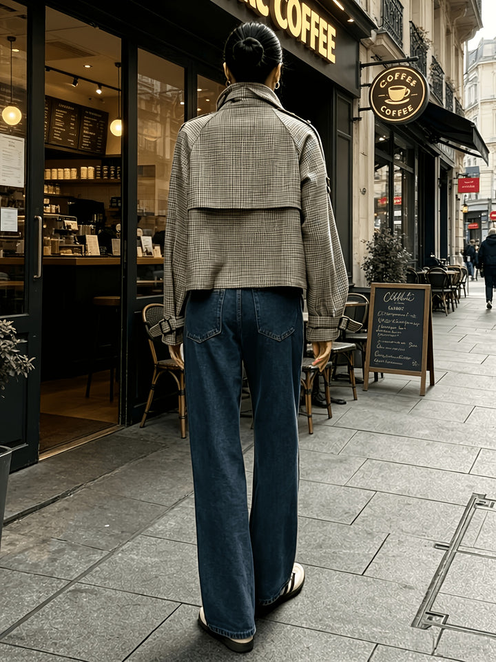 Gundula | Elegante Stehkragen-Jacke