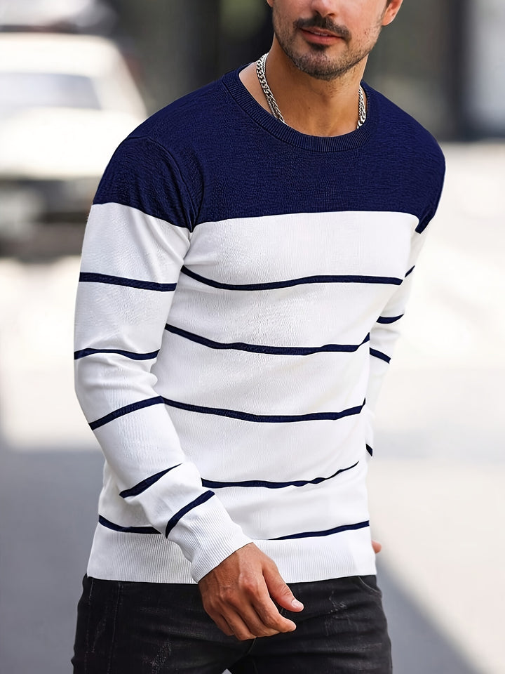 Sigmar | Zeitloser Streifen-Pullover