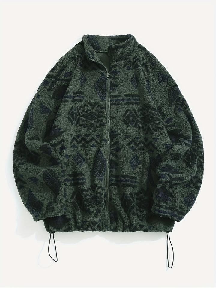 Silvia | Kuschelige Ethno-Jacke mit Muster