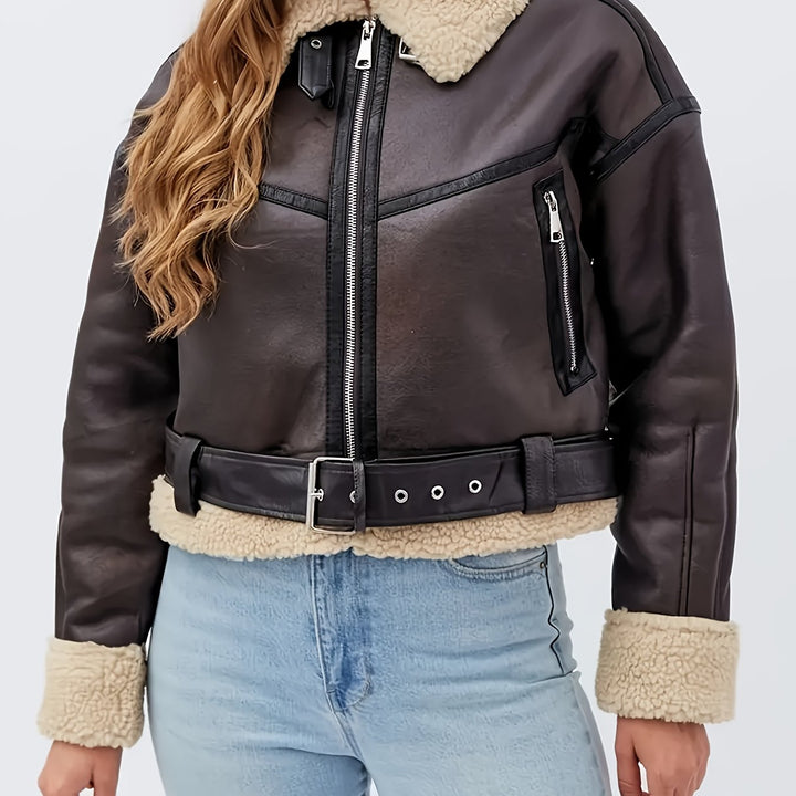 Gertrud | Gefütterte Bikerjacke
