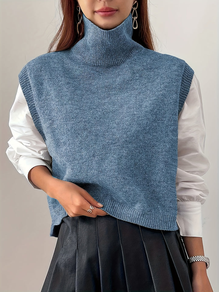 Hedda | Eleganter Rollkragen-Pullunder