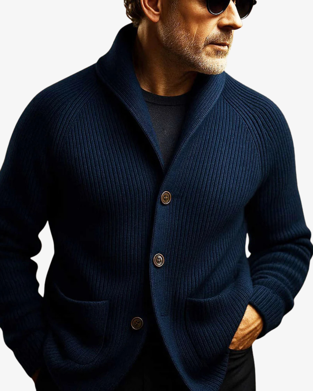 Friedrich | Klassische Strickjacke mit Knopfleiste