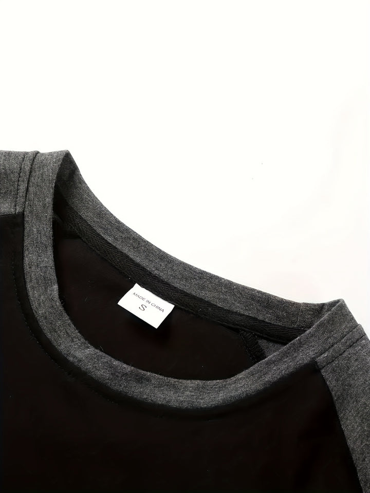 Erich | Sportliches Langarmshirt im Zweifarben-Design