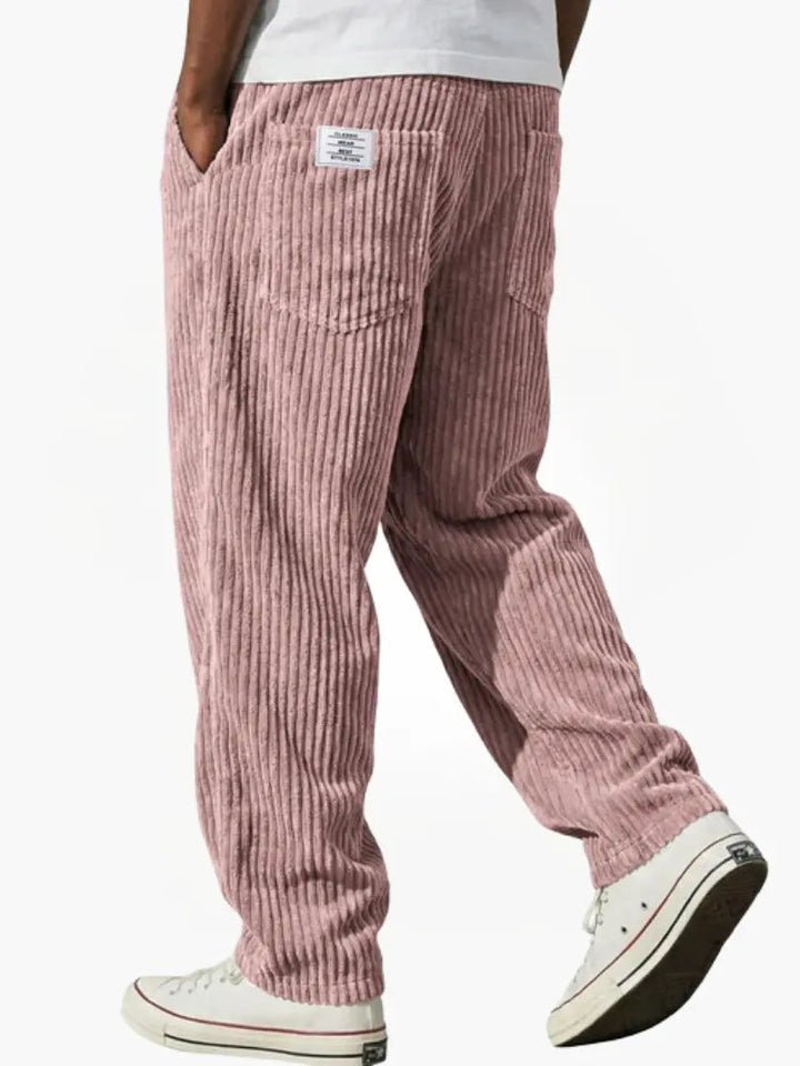 Markus | Lässige Komfort-Hose mit feiner Rippstruktur