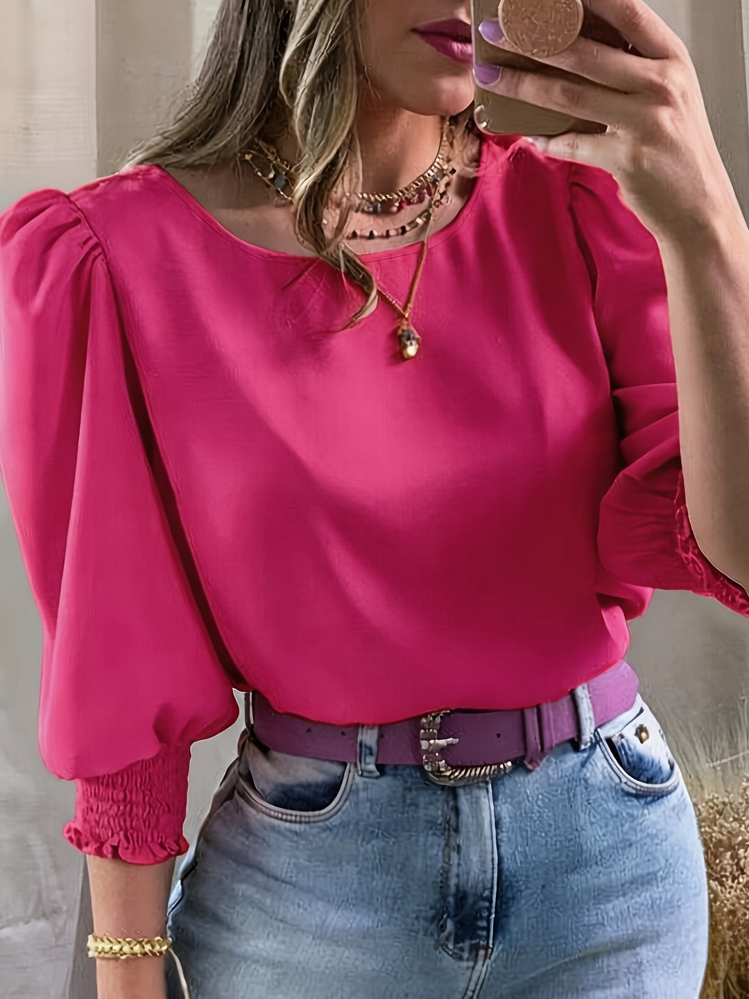 Adelina | Elegante Ballonarm-Bluse