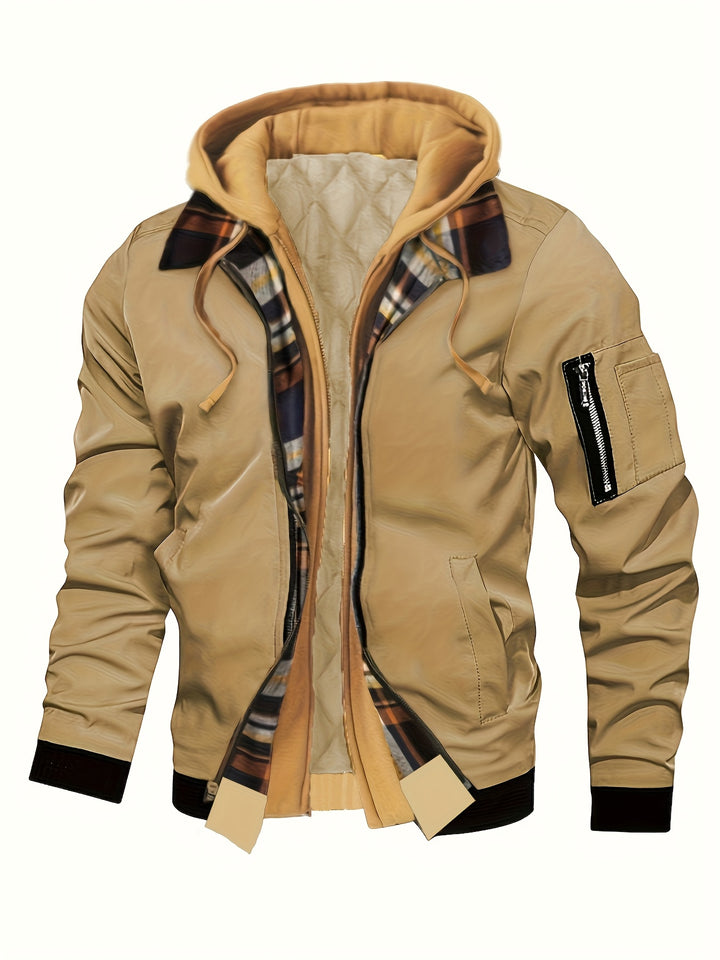 Falko | Gefütterte Kapuzenjacke mit Zipper