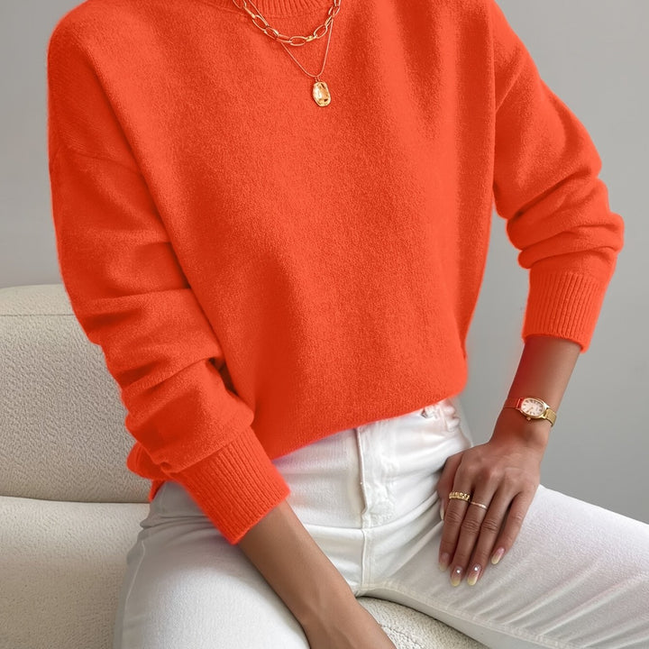 Thekla | Eleganter Stehkragen-Pullover