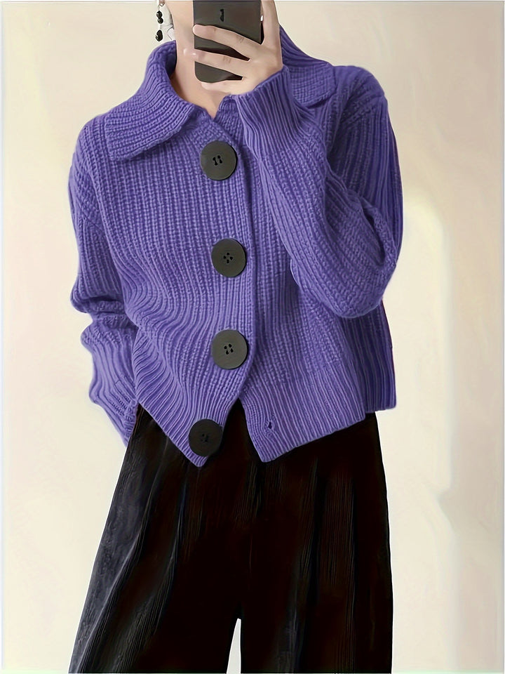 Hanne | Weicher Kragen-Strickpullover