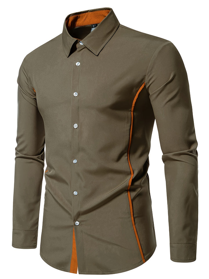 Karl | Elegantes Langarmhemd mit Kontrastdetails