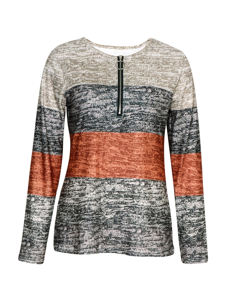 Kerstin | Elegantes Shirt mit Reißverschluss