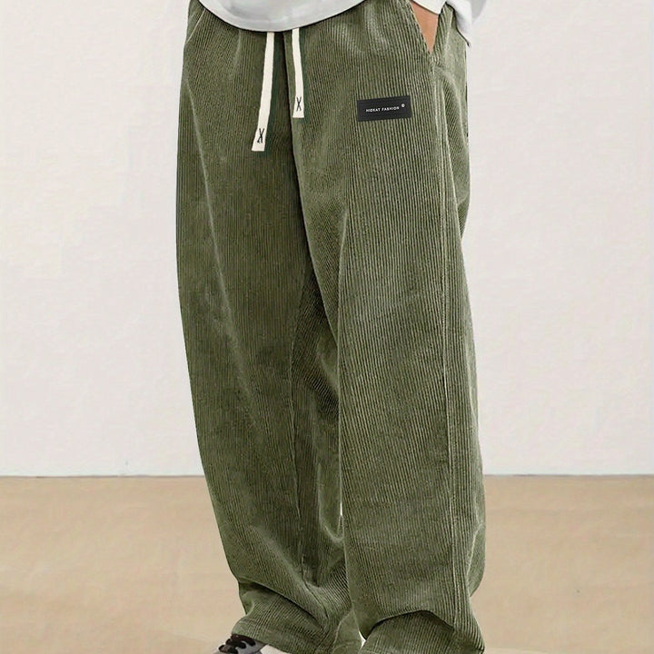 Ernst | Lässige Straight-Leg Hose mit Kordelzug