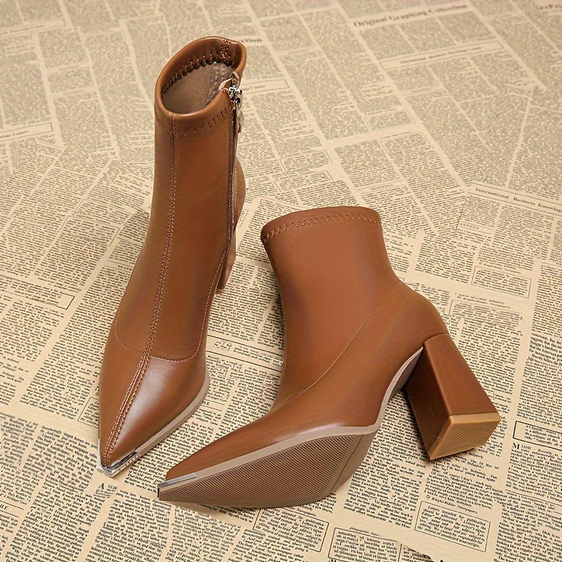 Kristin | Elegante Stiefeletten mit Blockabsatz
