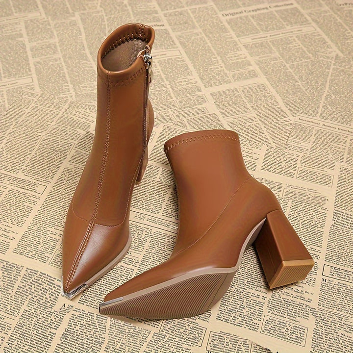 Kristin | Elegante Stiefeletten mit Blockabsatz