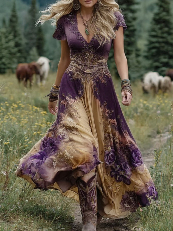 Theresa | Verträumtes Blüten-Maxikleid