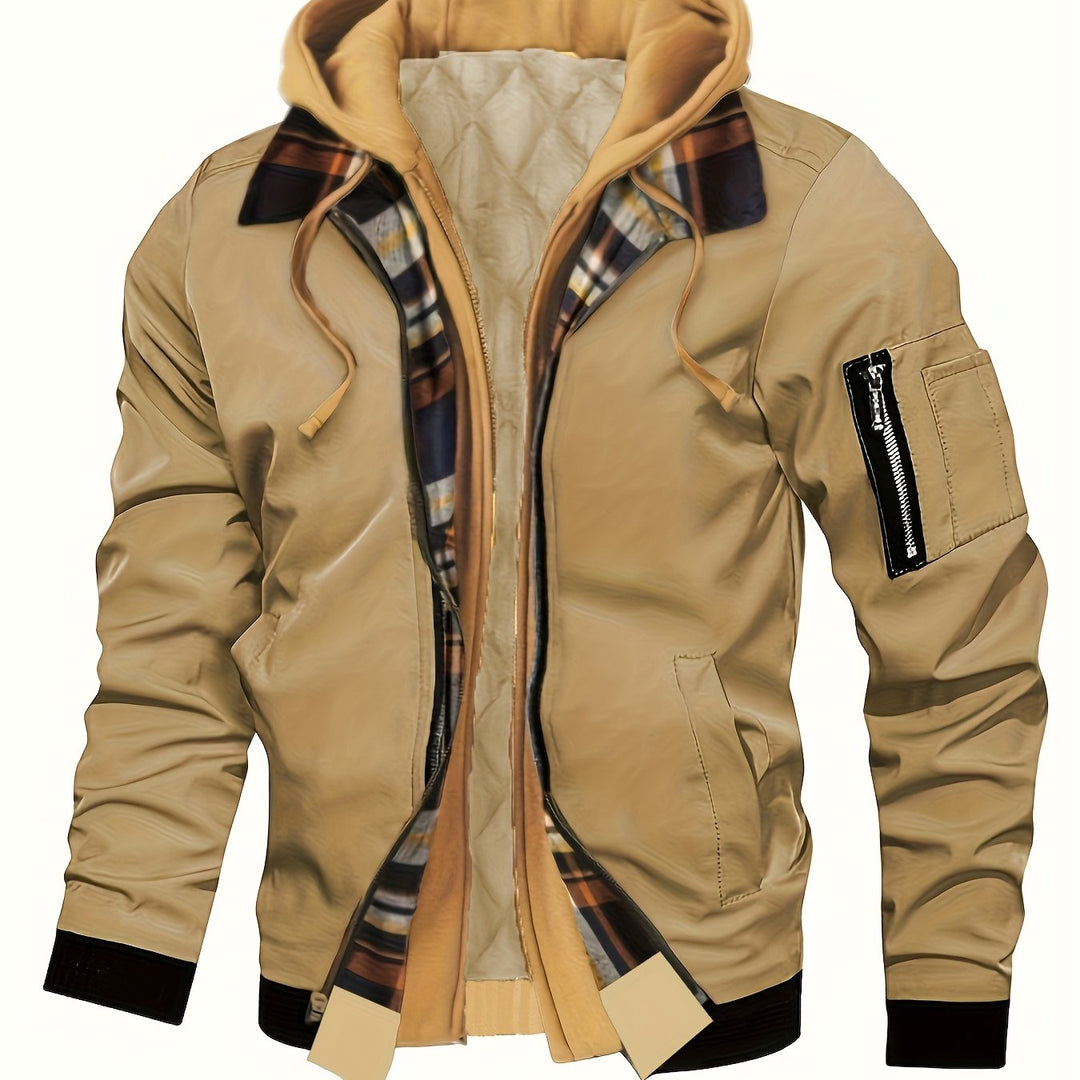 Falko | Gefütterte Kapuzenjacke mit Zipper
