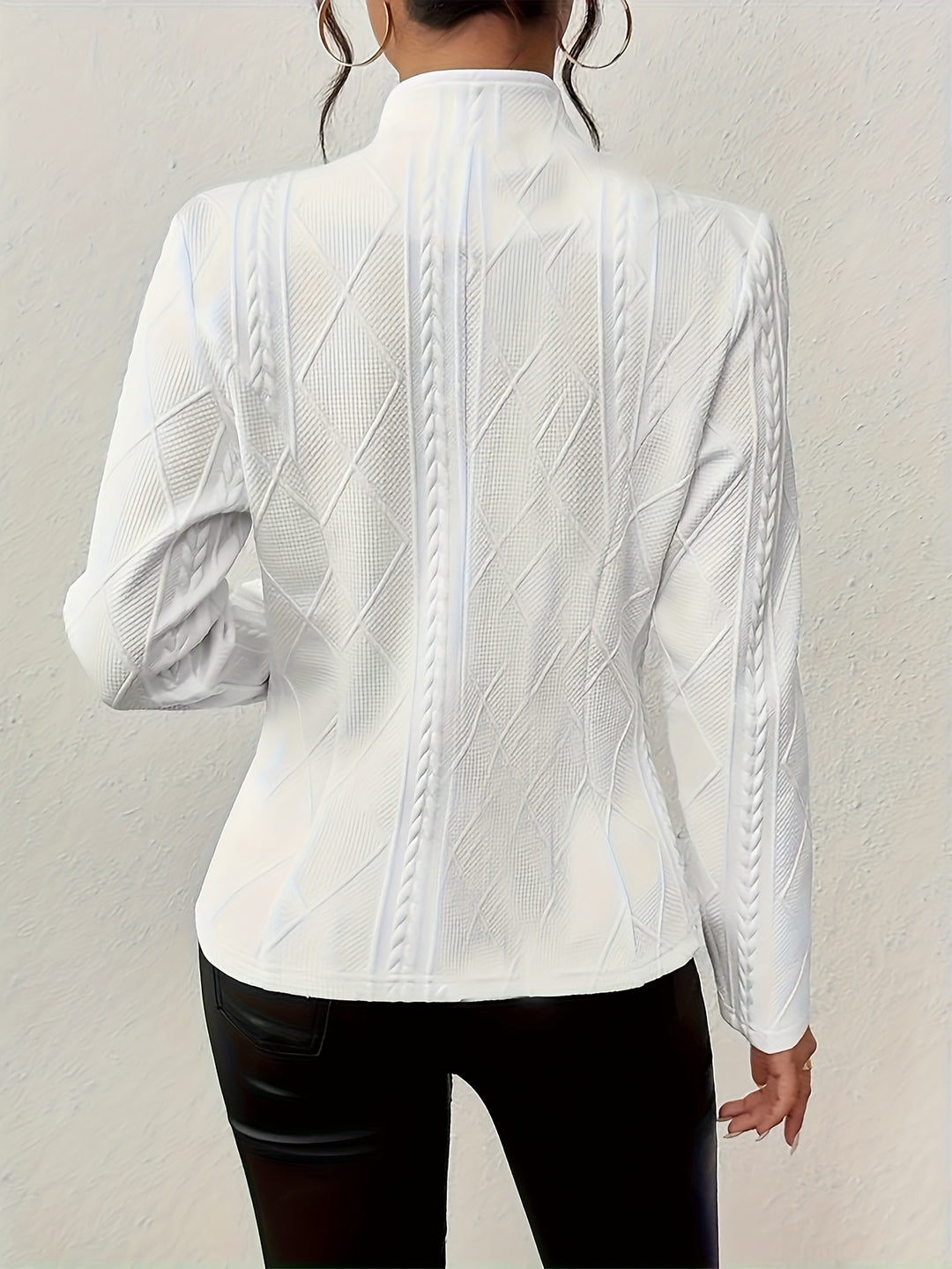 Heidi | Elegante Knopfjacke mit Struktur