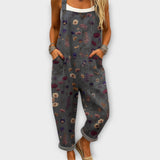 Mathilda | Verspielte Blüten-Latzhose
