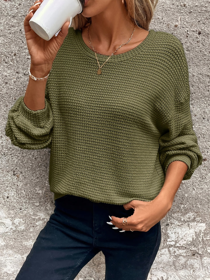 Margarete | Lässig-eleganter Waffelstrick-Pullover
