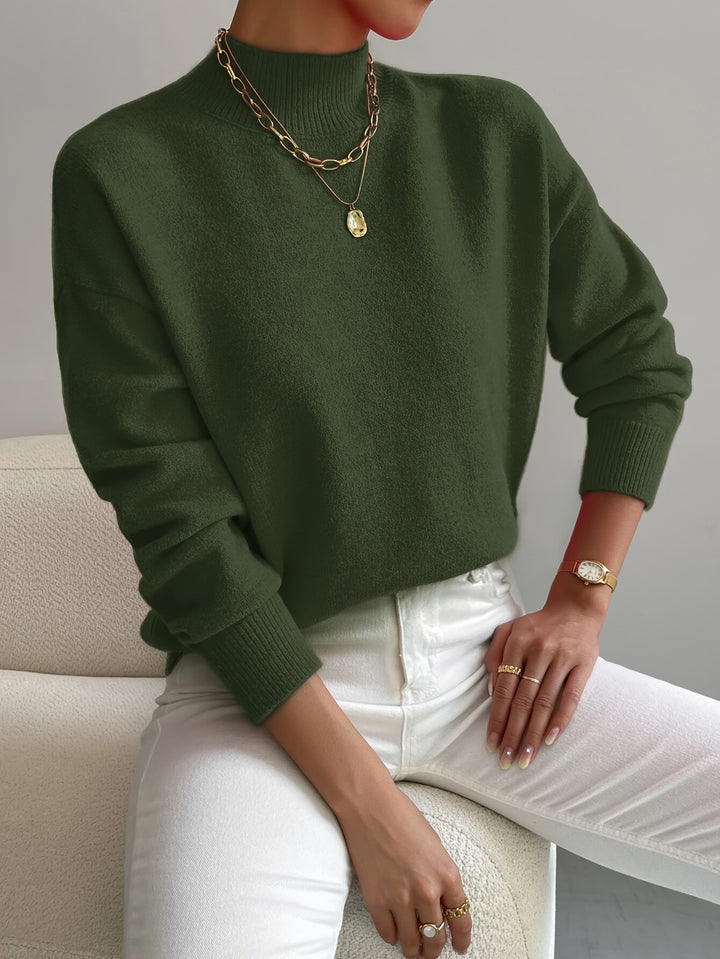 Thekla | Eleganter Stehkragen-Pullover