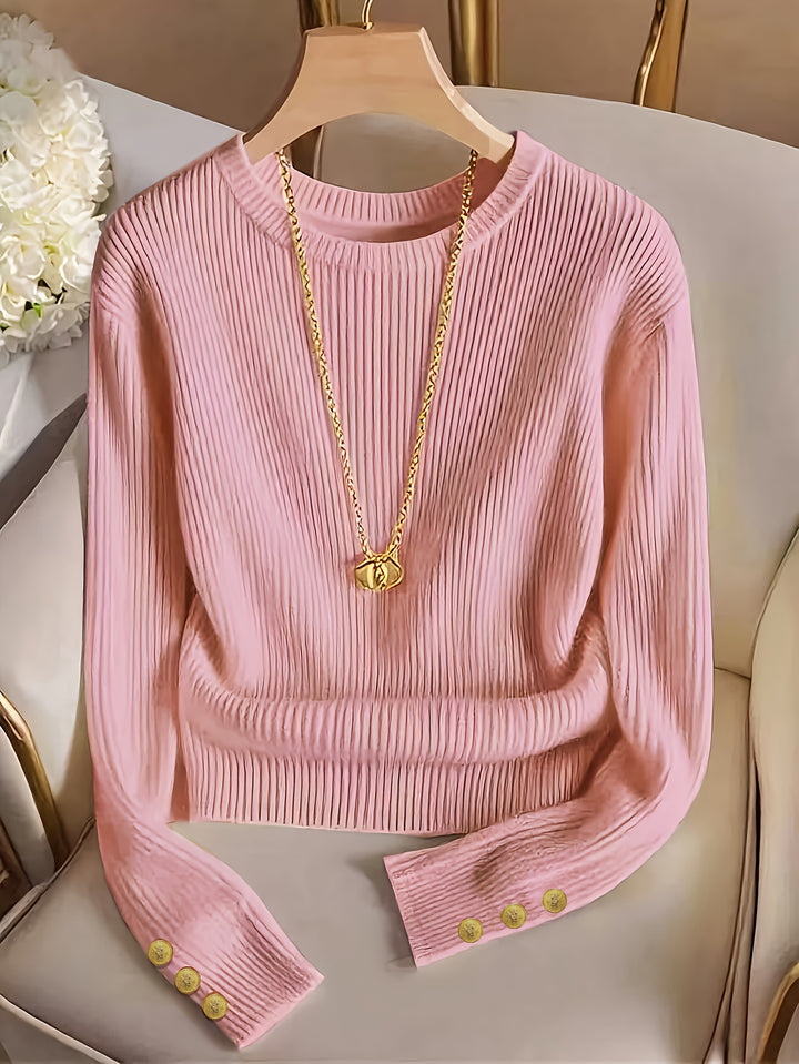 Irmgard | Fein gerippter Strickpullover