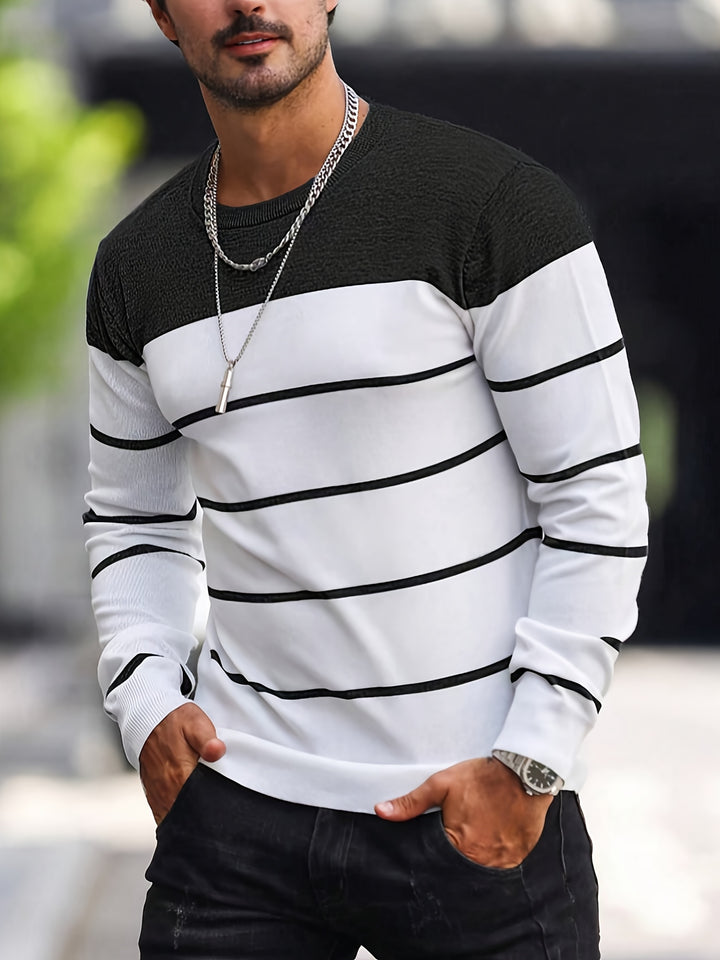 Sigmar | Zeitloser Streifen-Pullover