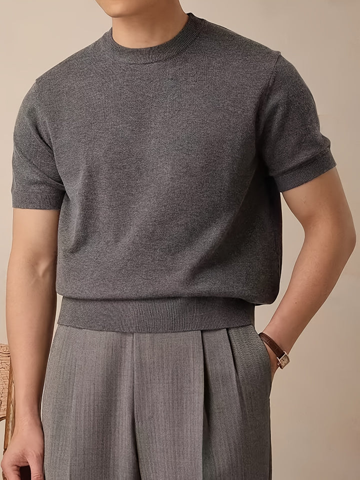 Reimund | Feingestricktes Kurzarm-Shirt