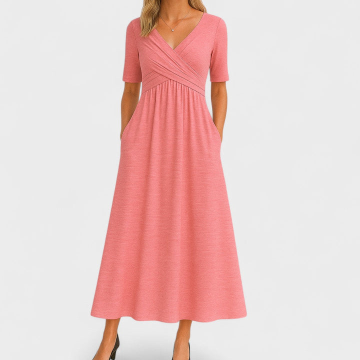 Barbara | Elegantes Wickel-Midikleid