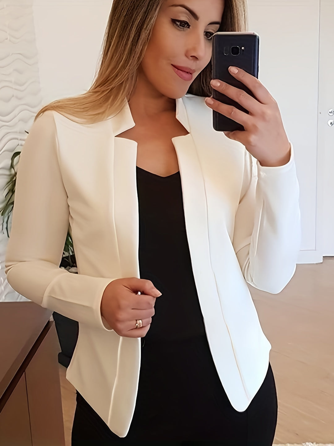 Birgit | Offener Blazer mit Reverskragen