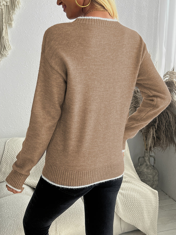 Claudia | Festlicher Schneeflocken-Pullover