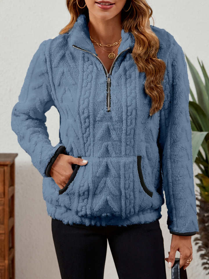 Erika | Kuscheliger Troyer-Pullover mit Stehkragen