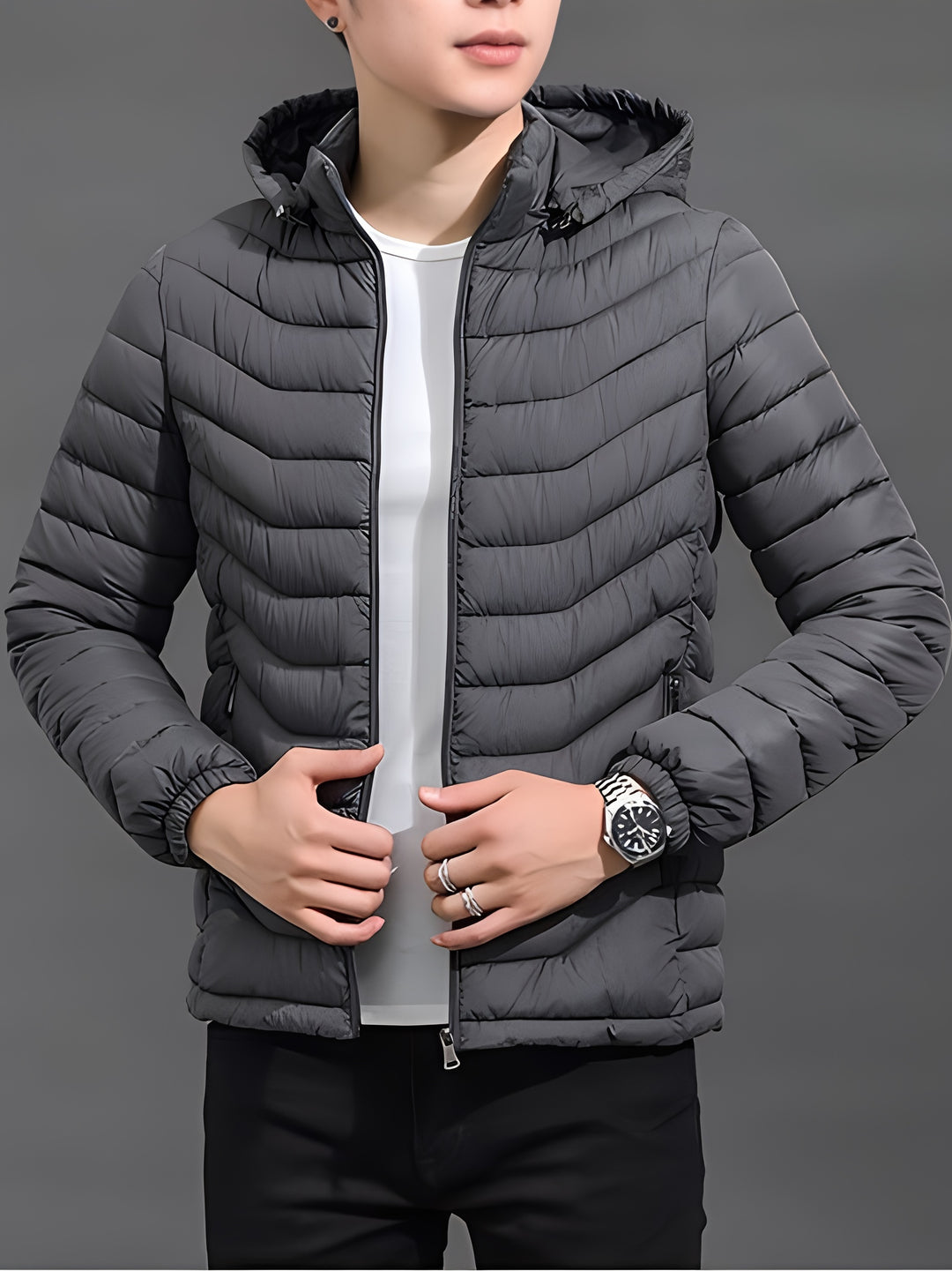 Hermann | Wärmende Steppjacke mit Kapuze