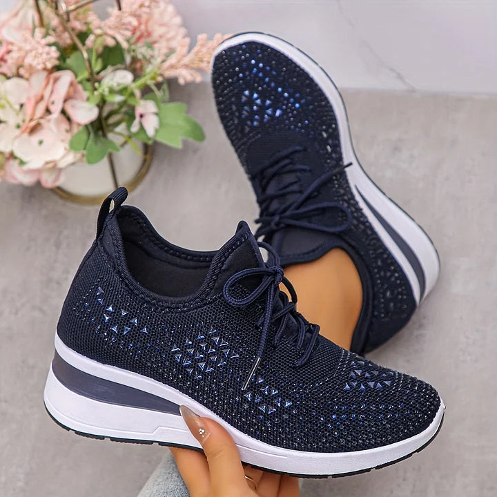 Sonja | Glänzende Komfort-Sneaker