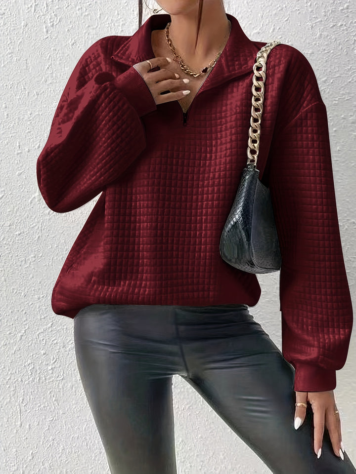 Steffi | Legerer Stehkragen-Pullover