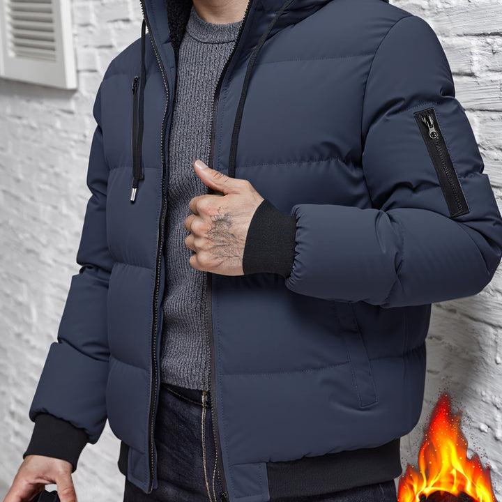 Uwe | Wärmende Kapuzen-Steppjacke