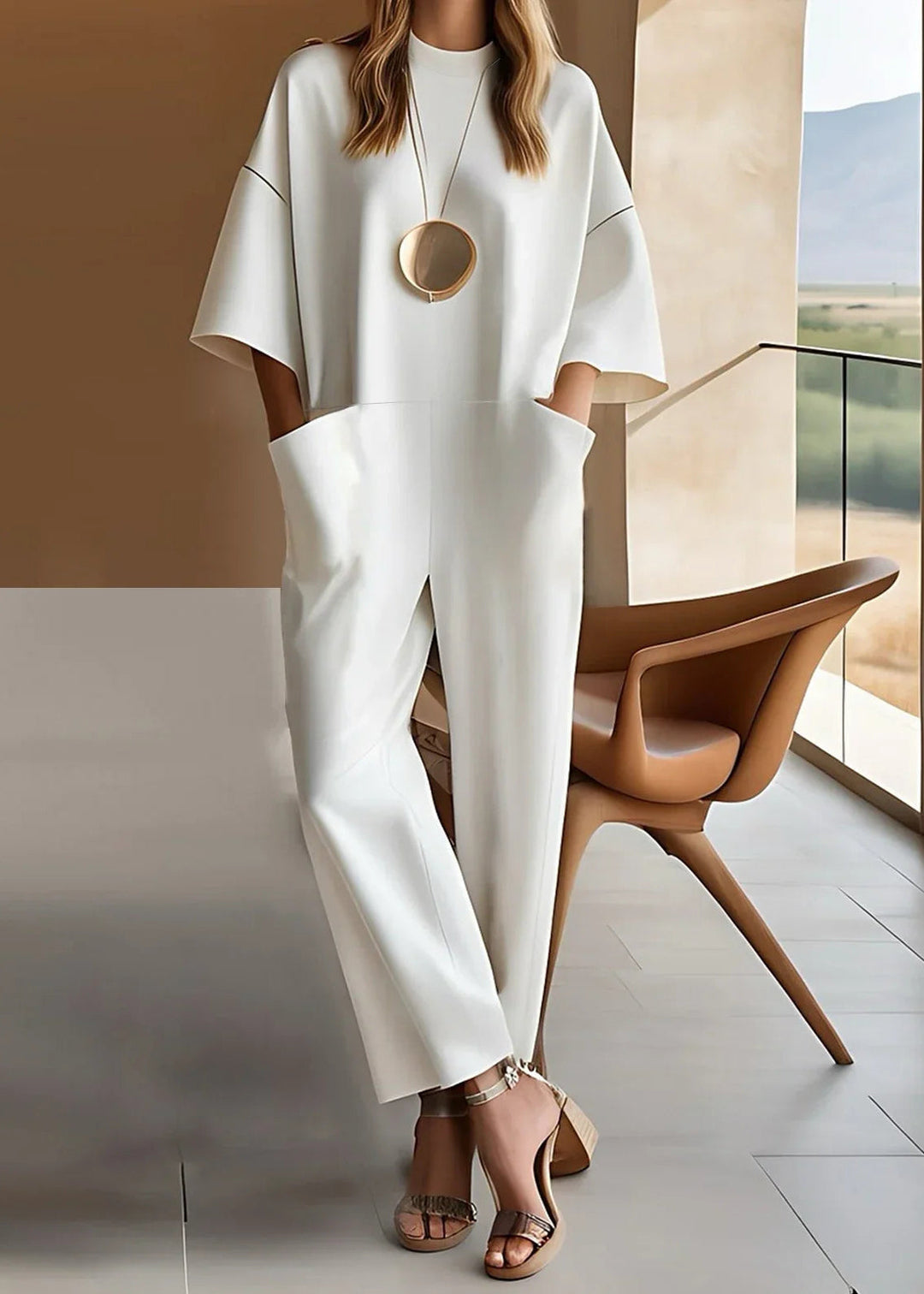 Monika | Eleganter Jumpsuit mit weiten Ärmeln