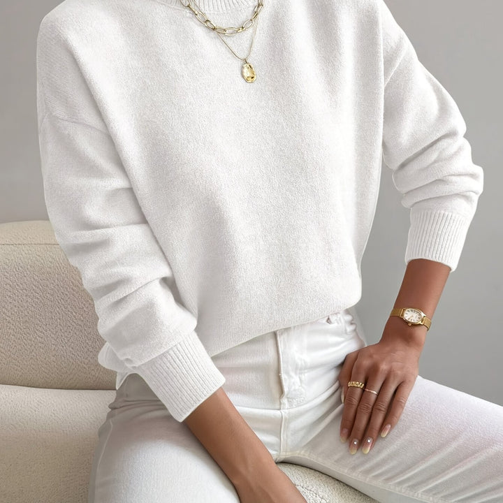 Thekla | Eleganter Stehkragen-Pullover